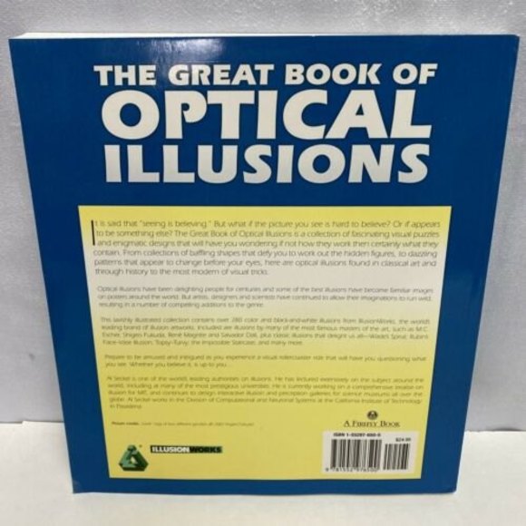 The Great Book of‎ Optical Illusions by Al Seckel 2002 Paperback Brain Teasers - Picture 2 of 11